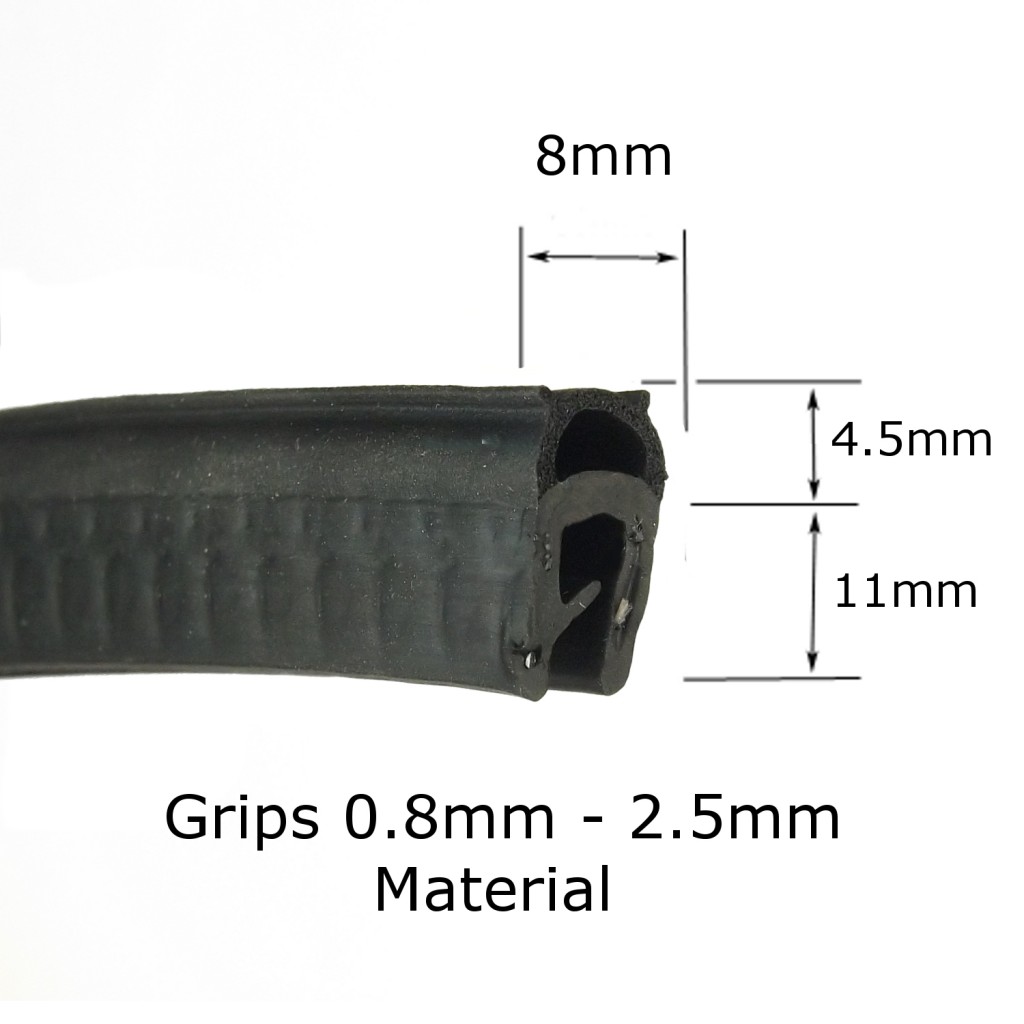 Small Finned Rubber Top Seal