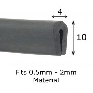 Small Rubber 2mm U Shaped Trim Seal