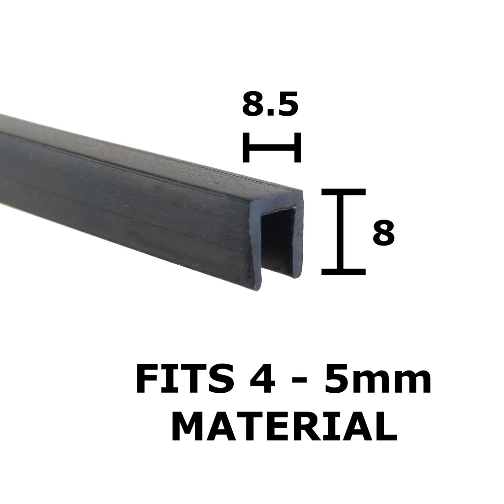 4-5mm Flexible Rubber U-Trim Seal