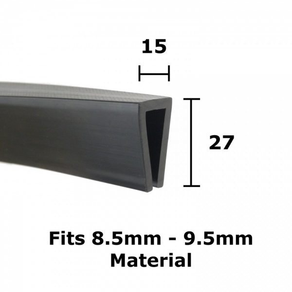 Large Rubber Channel Fits 9mm
