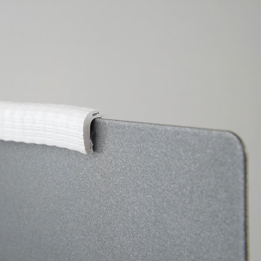 Small White PVC Rubber Trim Fits 12mm from edgetrims.co.uk