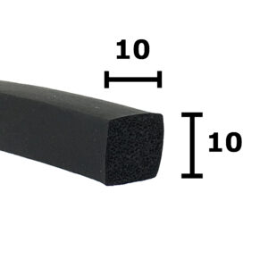 10mm Square Sponge Rubber Seal