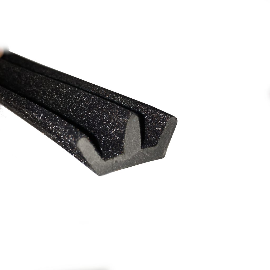 Double Channel Flocked Rubber Window Seal