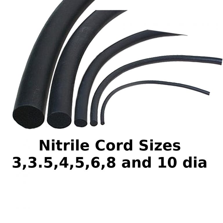 6mm Nitrile Rubber Cord O Section from Edge Trims Webstore