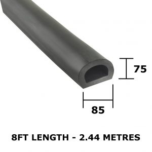 D section rubber buffer 85x75
