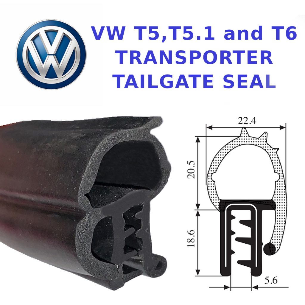 VW T5/5.1/6/6.1 Rear Door Tailgate Boot Seal