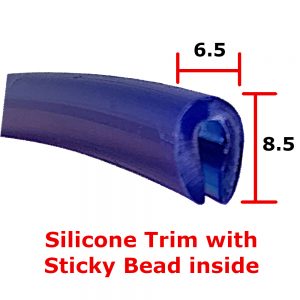 blue silione edge trim
