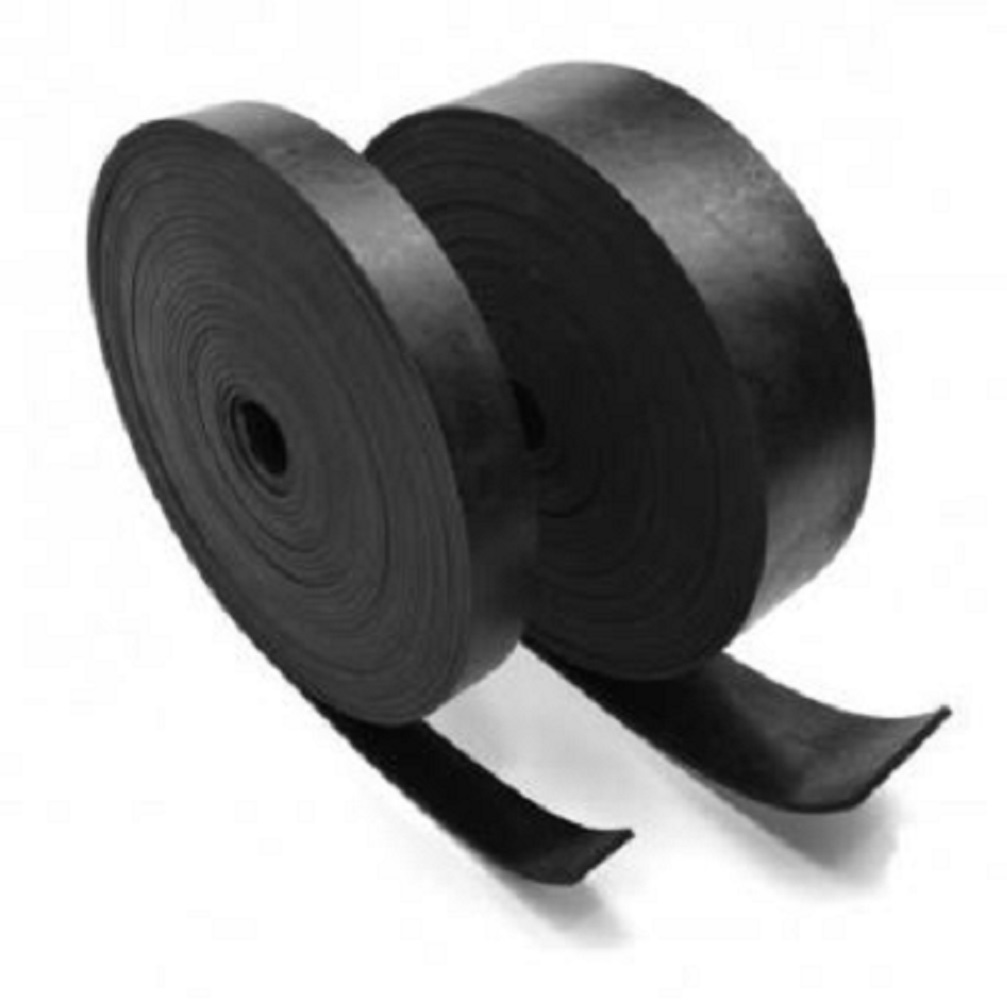 Rubber Strip 50mm Wide x 5mm Thick x 5m Long Solid Neoprene Black Rubber Strip