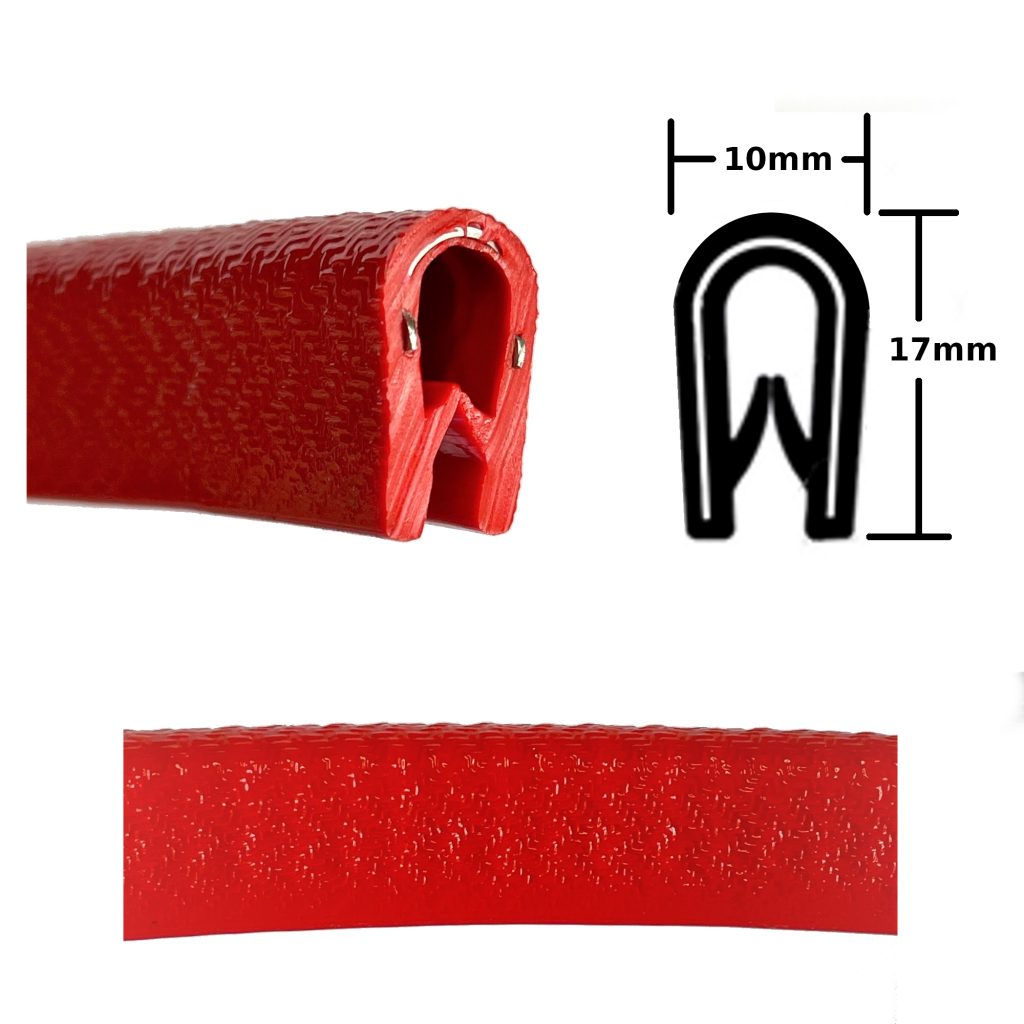 Red Panel Edging Trim for 1-4mm