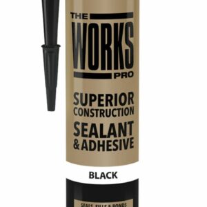 The Works Pro Rubber Adhesive Sealant Black