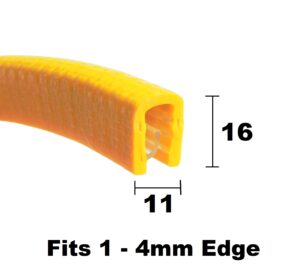 Large Hi-Vis Yellow Edge Trim