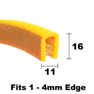 Large Hi-Vis Yellow Edge Trim