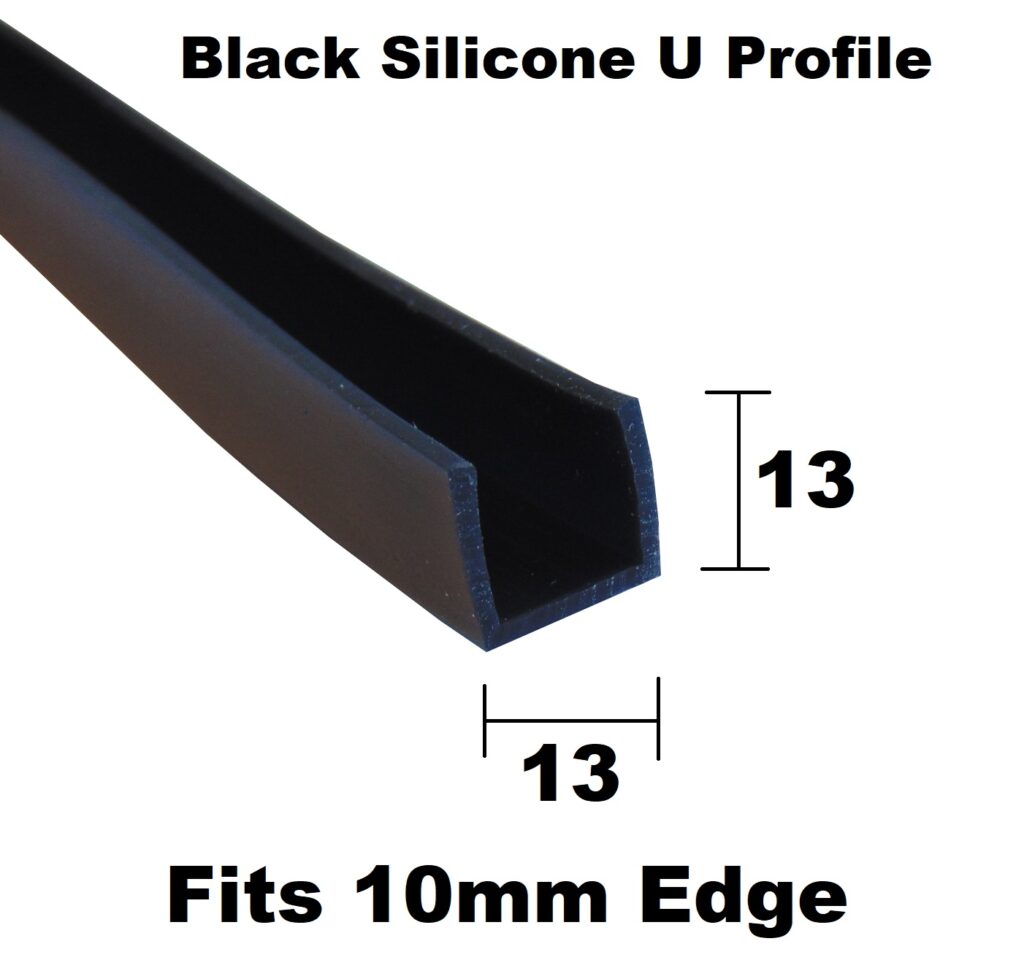 Black Silicone Rubber Seal for 10mm