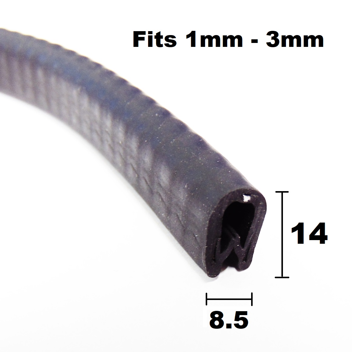 Push On TPV Rubber Edge Trim